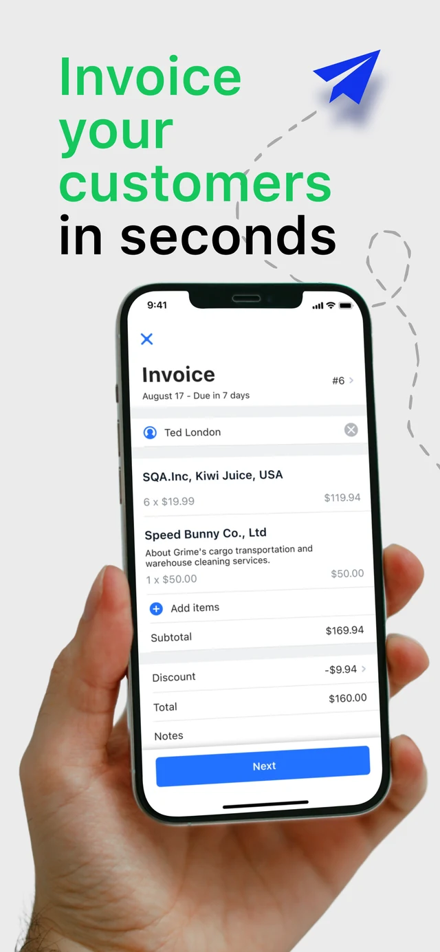 Smart Invoice: Create and send invoices