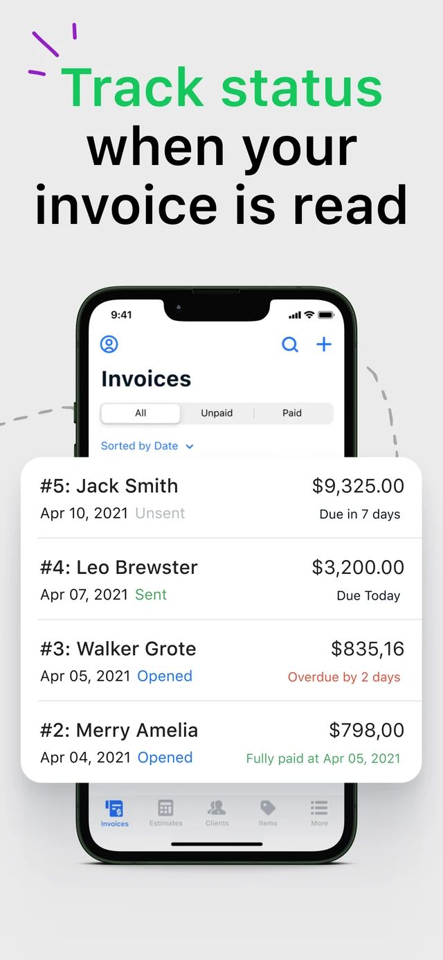Smart Invoice: Track invoice and payment statuses